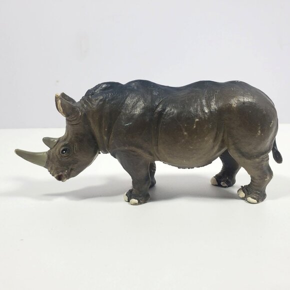 Safari Ltd White Rhino Mom & Baby 1996 Figure Lot - Picture 9 of 16